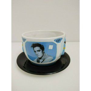RARE 1999 Elvis Presley Licensed Mug and Saucer Set - Brand New with Box